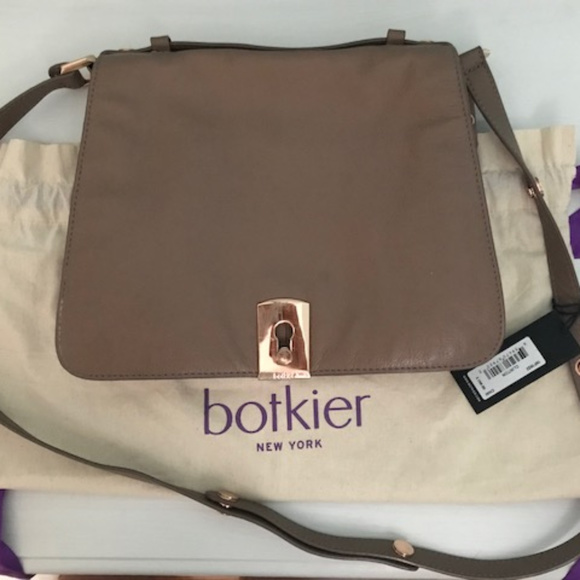 BOTKIER Clinton Medium Leather Crossbody Bag Chai - Picture 4 of 12